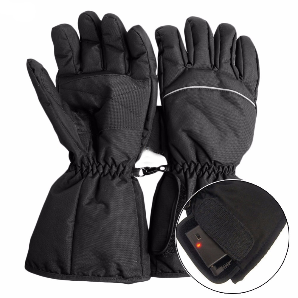 Waterproof Heated Gloves Battery Powered For Motorcycle Hunting Winter Warmer