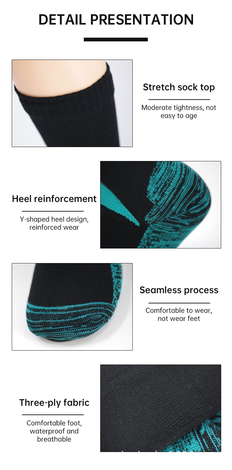 Socks Waterproof Breathable Outdoor Waterproof Hiking Wading Camping Winter Skiing Sock Riding Snow Warm Waterproof Socks - Image 18