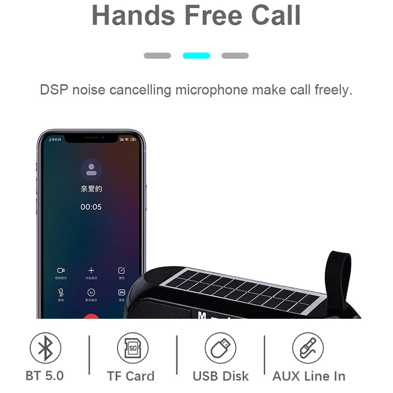 Solar charging Bluetooth Speaker - Image 5