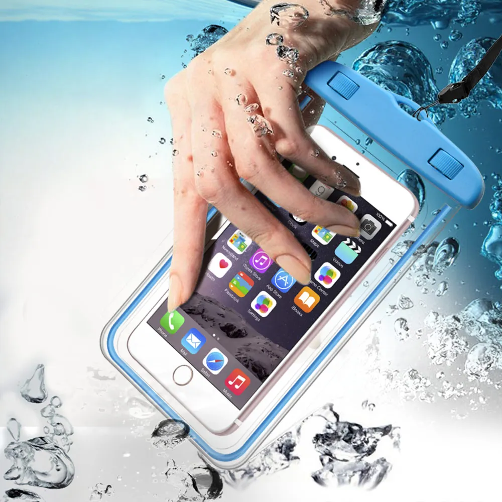 Waterproof Phone Case For iPhone 7 6S Coque Pouch Waterproof Bag Case For Samsung Galaxy S8 Swim Waterproof Case - Image 4